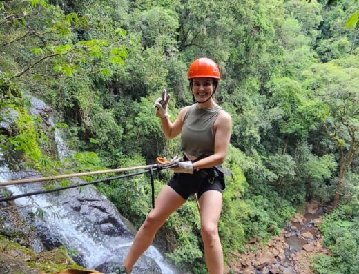 Rapel na Cachoeira Trentin